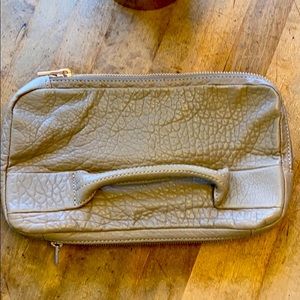 Alexander Wang clutch with rose gold zipper